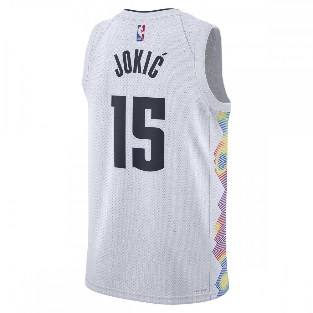 Nikola Jokic Denver Nuggets Unisex 2024/25 Swingman Player Jersey - City Edition - White-Pro Kit Vault | Brand New 26/27 Sports Jerseys